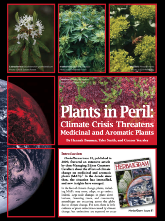 Climate Change impacts on Medicinal Plants