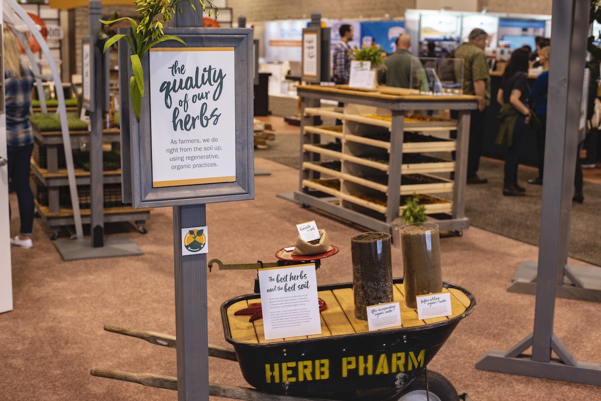 The final post discussing Herb Pharm's process of planning a low waste trade show booth at Expo West 2020, which was cancelled due to COVID-19