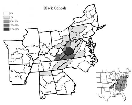 Heat Maps of Black Cohosn